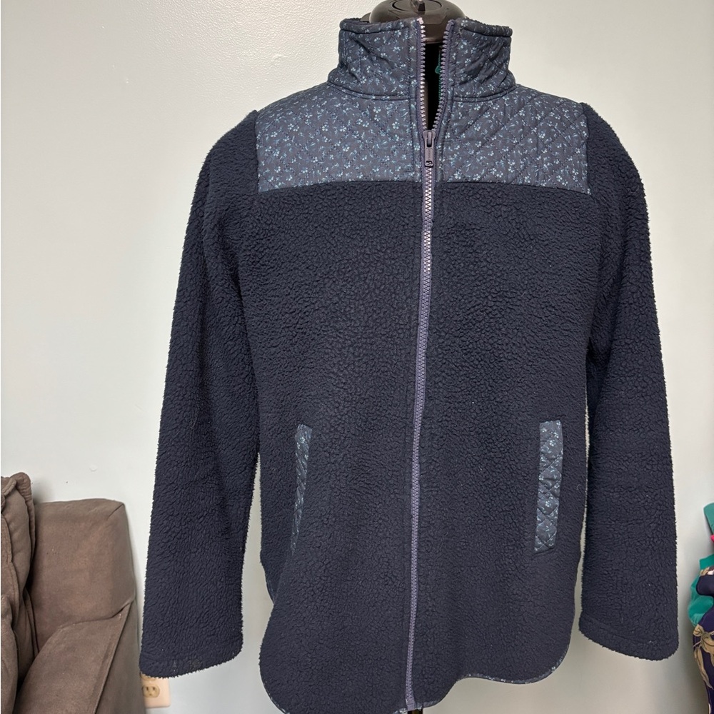Madewell Navy Blue Fleece Jacket